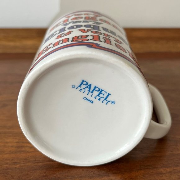 Papel "Very Elegant Very Eloquent Very English" Vintage Mug Humor - Picture 8 of 9